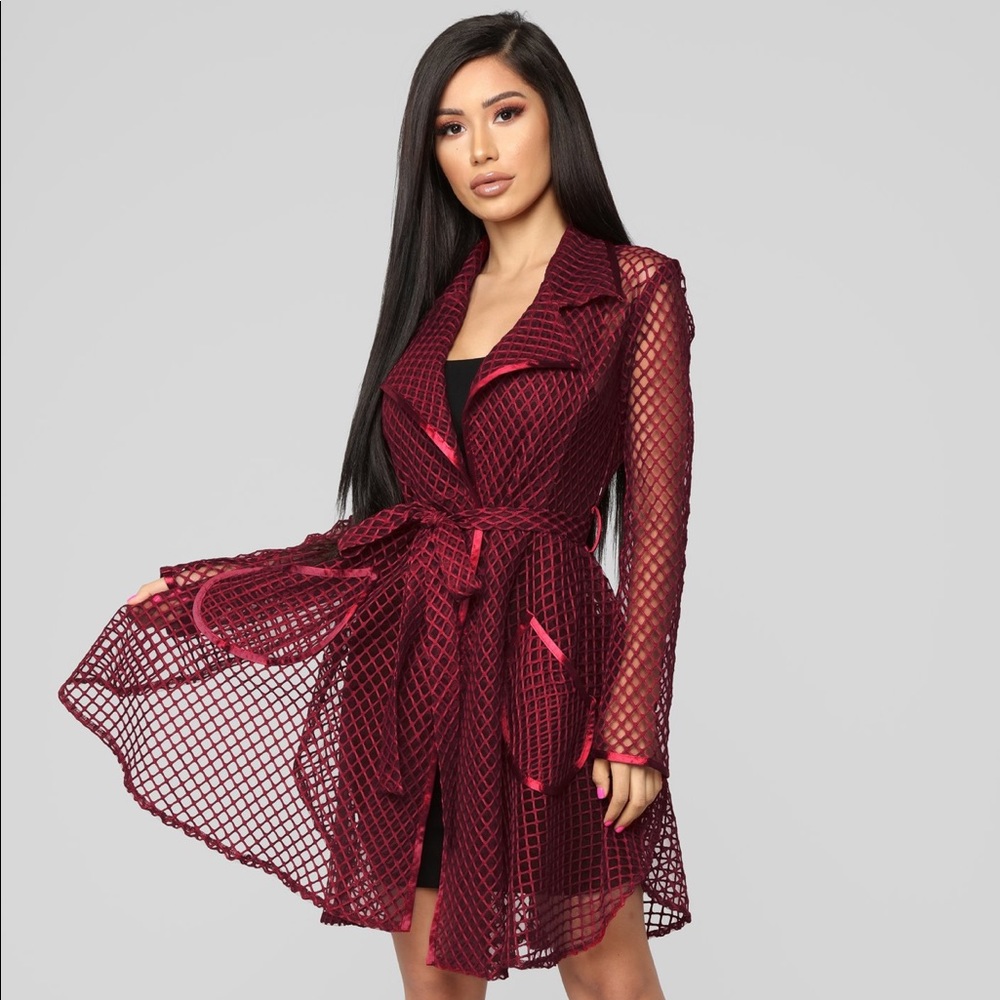 Fashion Nova Fishnet Coat